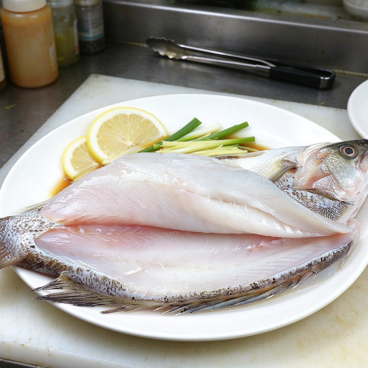 Fresh Whole Sea Bass Catch