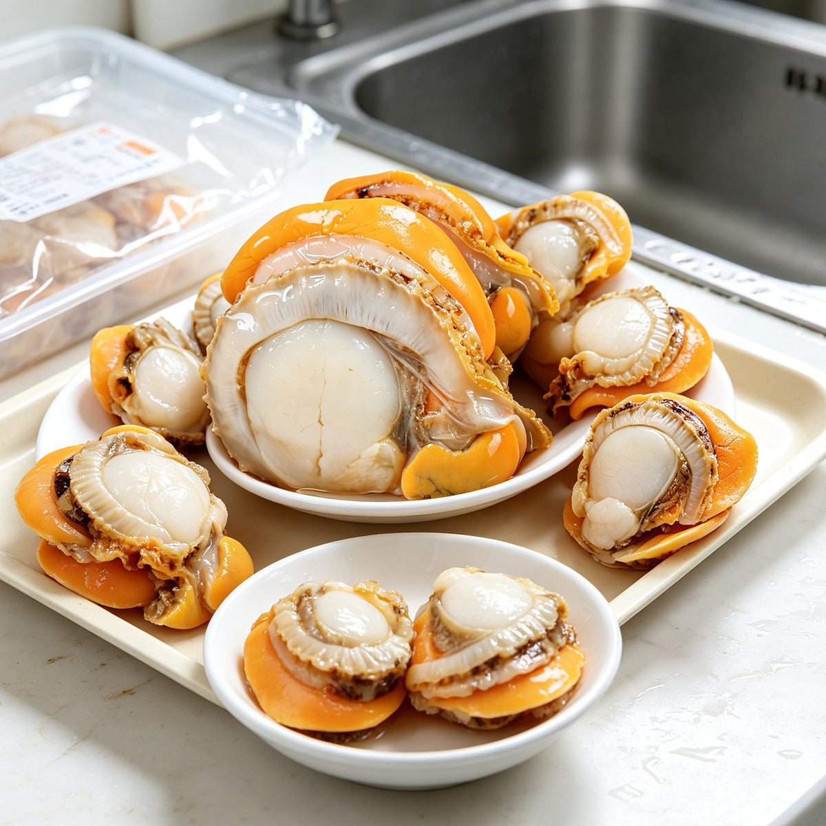 Fresh Whole Scallops in Shell