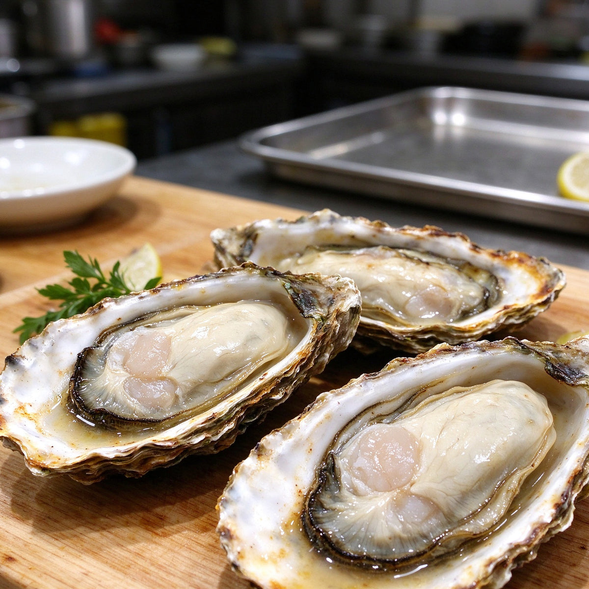 Fresh Shucked Oysters Half Shell